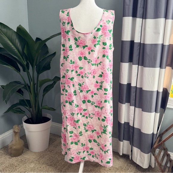 Vintage Anthony Richard’s Pink Floral Nightgown Size M - Picture 4 of 9